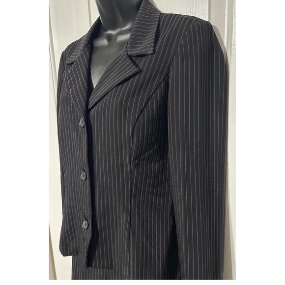 byerwear too! Pinstripe Pant Suit Juniors Size 11 Business Career y2k  90's Suit - Picture 1 of 10
